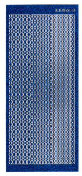 Blue Oval Border Dazzles™ Stickers